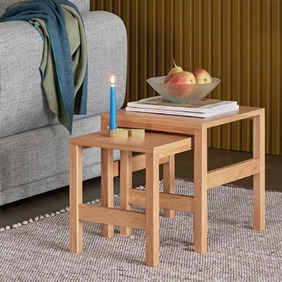 Hübsch Puzzle Sidebord Natur 2 stk. - Vejledende Udsalgspris 1.449,- 